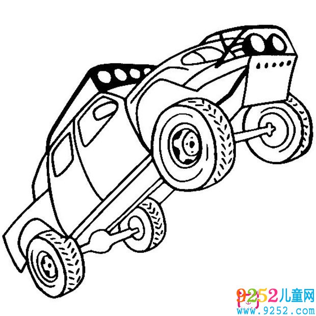 越野車(chē)<a href=http://www.inspiredelm.com/jianbihua/ target=_blank class=infotextkey>簡(jiǎn)筆畫(huà)</a>圖片