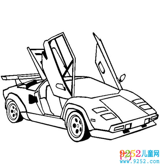 蘭博基尼跑車<a href=http://www.inspiredelm.com/jianbihua/ target=_blank class=infotextkey>簡筆畫</a>圖片