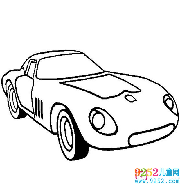 法拉利超級跑車<a href=http://www.inspiredelm.com/jianbihua/ target=_blank class=infotextkey>簡筆畫</a>圖片