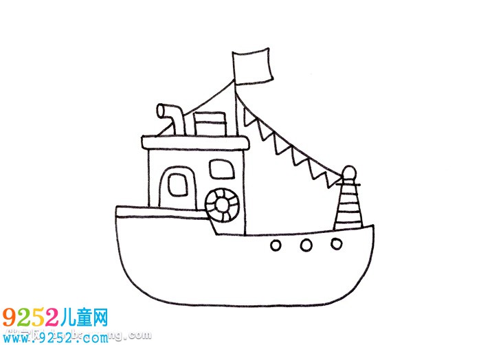游艇怎么畫