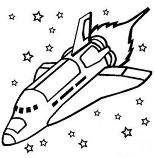 宇宙飛船簡筆畫