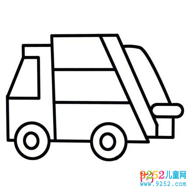 環(huán)衛(wèi)車<a href=http://www.inspiredelm.com/jianbihua/ target=_blank class=infotextkey>簡筆畫</a>圖片