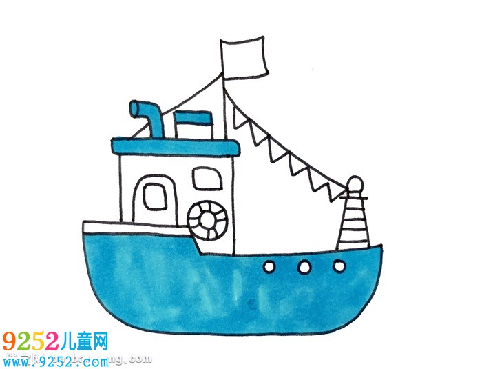 游艇怎么畫