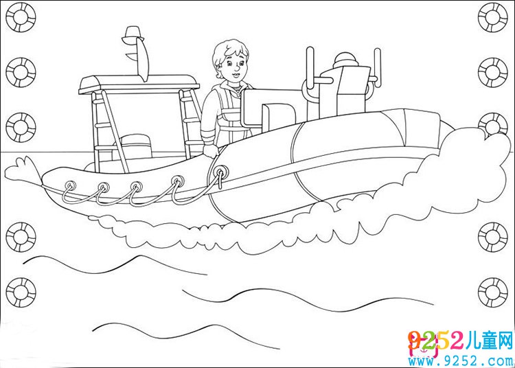救生艇<a href=http://www.inspiredelm.com/jianbihua/ target=_blank class=infotextkey>簡(jiǎn)筆畫</a>圖片