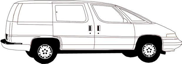 商務車簡筆畫圖片