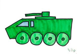 裝甲車簡(jiǎn)筆畫