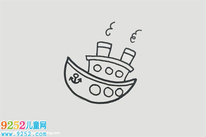 游輪怎么畫