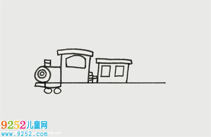 火車怎么畫一步一步教