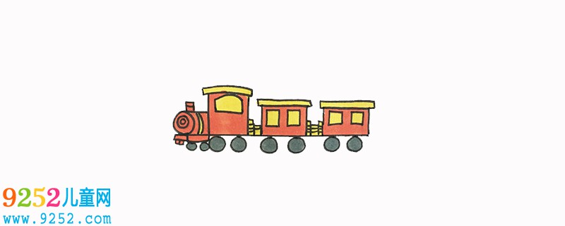 火車怎么畫一步一步教