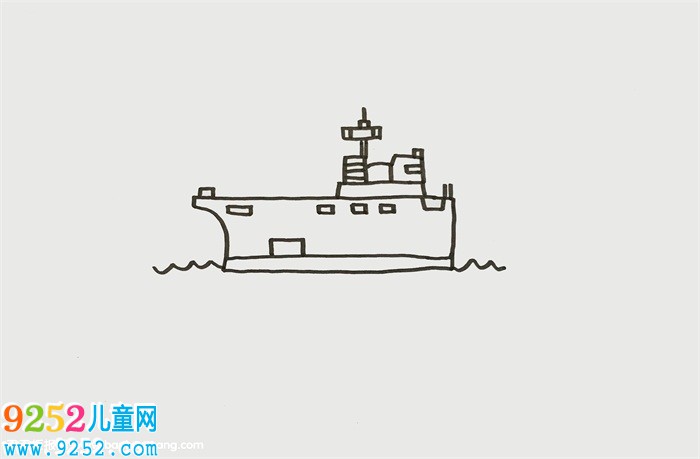 軍艦怎么畫