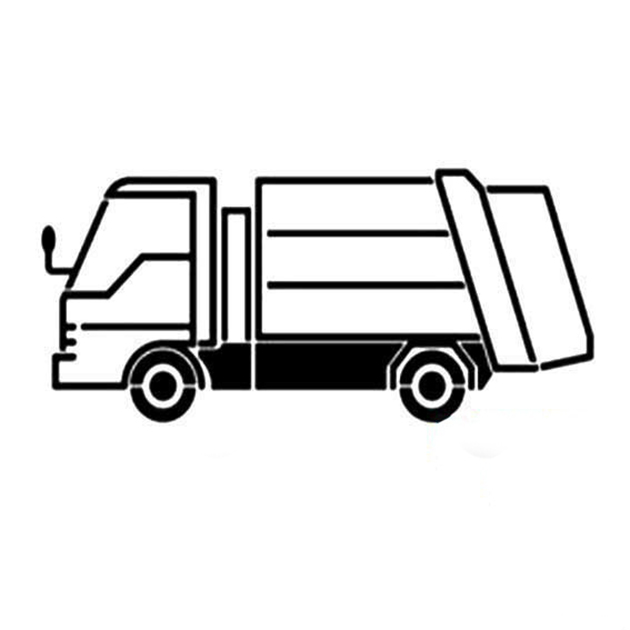 垃圾車簡(jiǎn)筆畫圖片