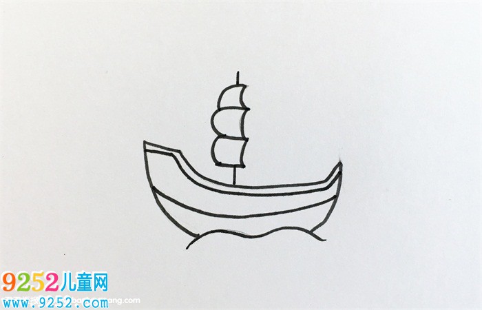 好看的帆船畫法