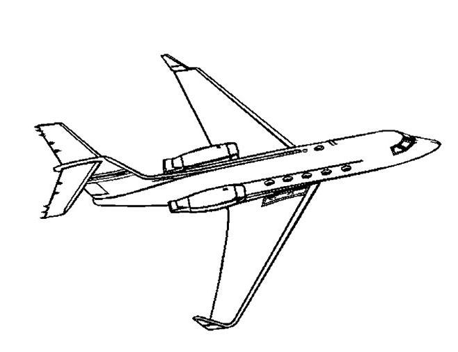 客機(jī)簡筆教程