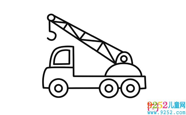 吊車的<a href=http://www.inspiredelm.com/jianbihua/ target=_blank class=infotextkey>簡筆畫</a>圖片