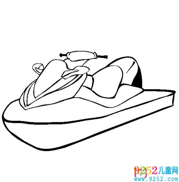噴氣滑雪板的<a href=http://www.inspiredelm.com/jianbihua/ target=_blank class=infotextkey>簡筆畫</a>圖片