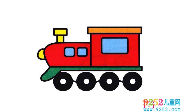 老火車<a href=http://www.inspiredelm.com/jianbihua/ target=_blank class=infotextkey>簡筆畫</a>圖片