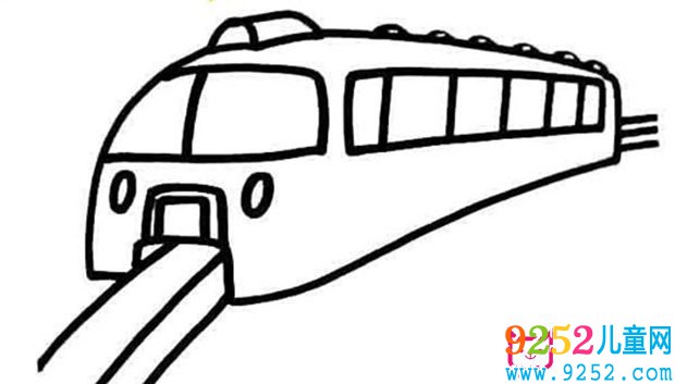 高鐵動車<a href=http://www.inspiredelm.com/jianbihua/ target=_blank class=infotextkey>簡筆畫</a>圖片