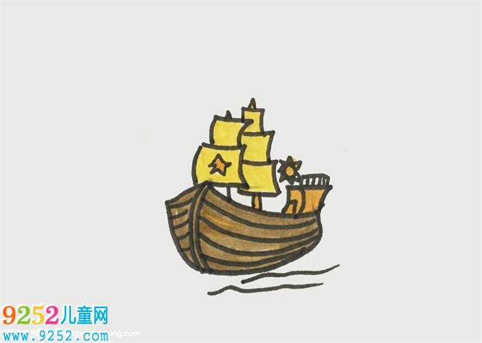古代的船怎么畫