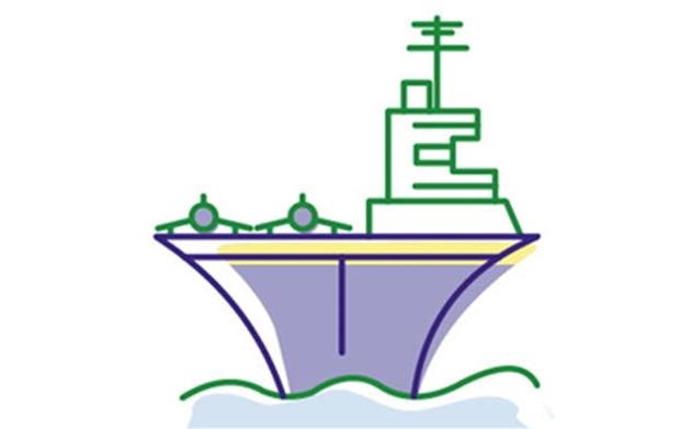 簡(jiǎn)單的航空母艦簡(jiǎn)筆畫圖片