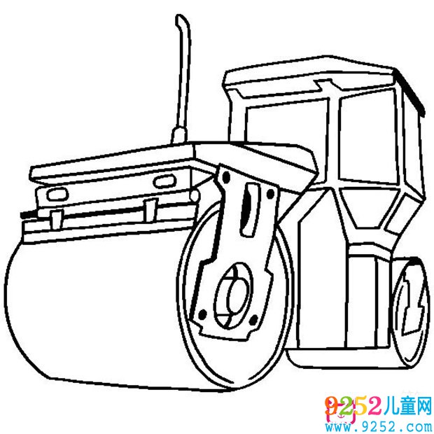  蒸汽壓路機(jī)<a href=http://www.inspiredelm.com/jianbihua/ target=_blank class=infotextkey>簡(jiǎn)筆畫(huà)</a>圖片
