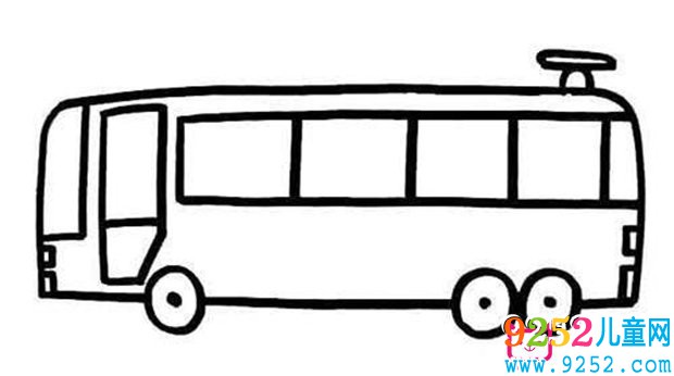 公共汽車的<a href=http://www.inspiredelm.com/jianbihua/ target=_blank class=infotextkey>簡(jiǎn)筆畫</a>圖片