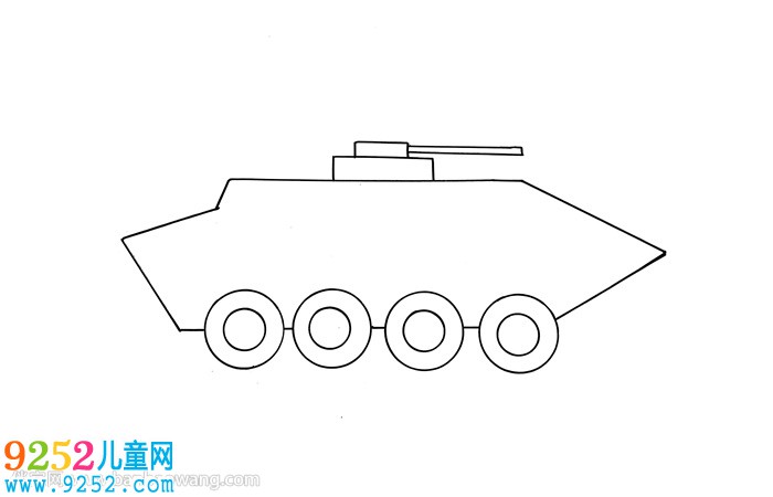 特警戰(zhàn)車怎么畫