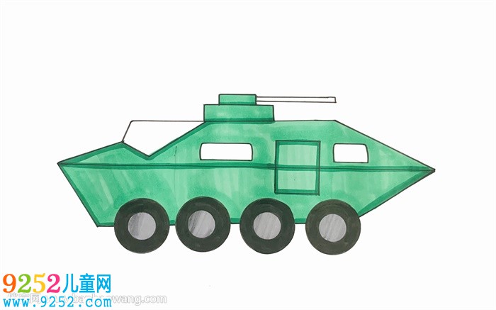 特警戰(zhàn)車怎么畫