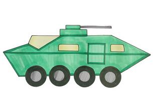 特警戰(zhàn)車怎么畫？