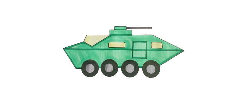 特警戰(zhàn)車怎么畫