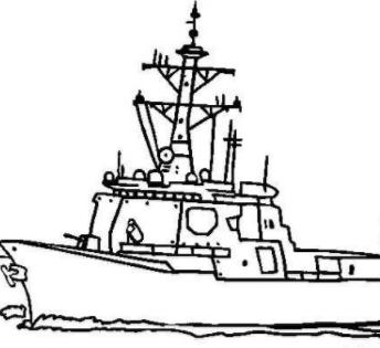 戰(zhàn)列艦簡筆畫圖片_戰(zhàn)列艦兒童繪畫圖集
