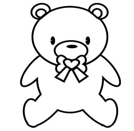 玩具小熊簡(jiǎn)筆畫(huà)