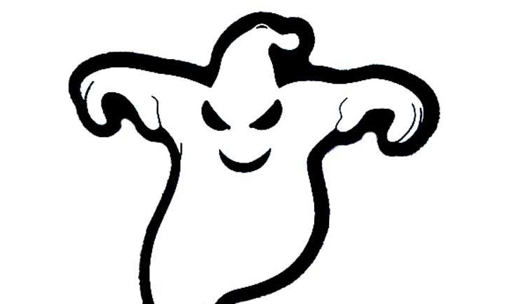 萬圣節(jié)幽靈簡筆