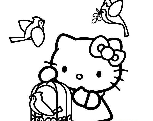 凱蒂貓卡通簡筆