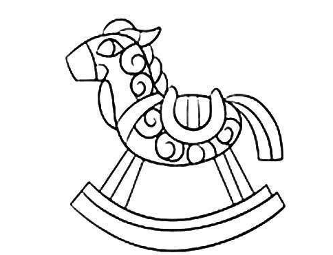 玩具木馬簡(jiǎn)筆