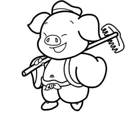 豬八戒卡通簡(jiǎn)筆畫