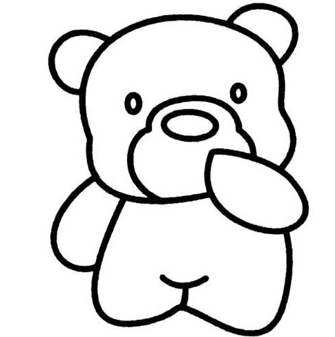 可愛的小熊簡筆