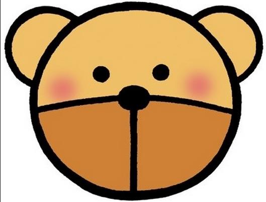 卡通小熊頭像簡筆