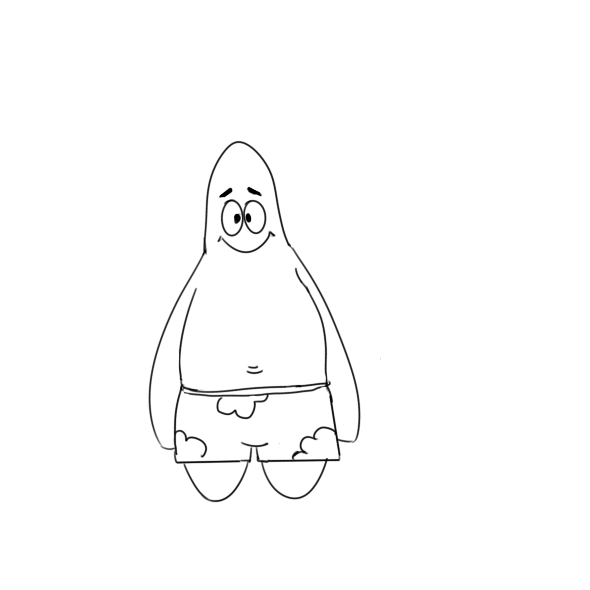 胖乎乎的派大星怎么畫(huà)？