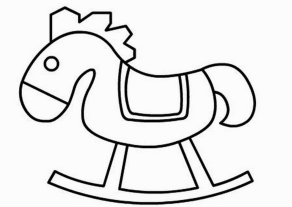 玩具木馬簡(jiǎn)筆