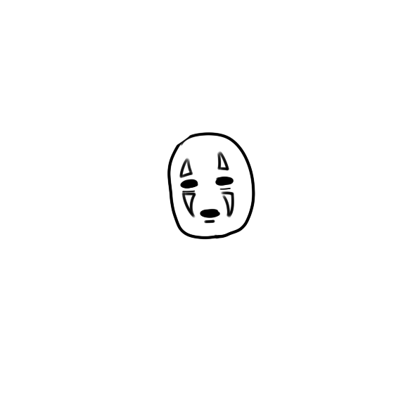 《千與千尋》中的無臉男要怎么畫