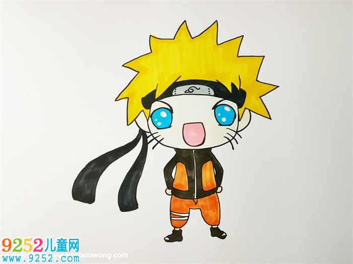 一步一步畫鳴人<a href=http://www.inspiredelm.com/jianbihua/ target=_blank class=infotextkey>簡(jiǎn)筆畫</a>