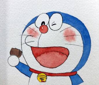 超萌哆啦A夢簡筆畫大全，哆啦a夢簡筆畫帶顏色