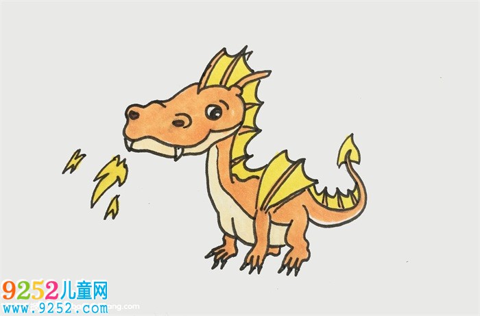 怎么畫(huà)噴火龍