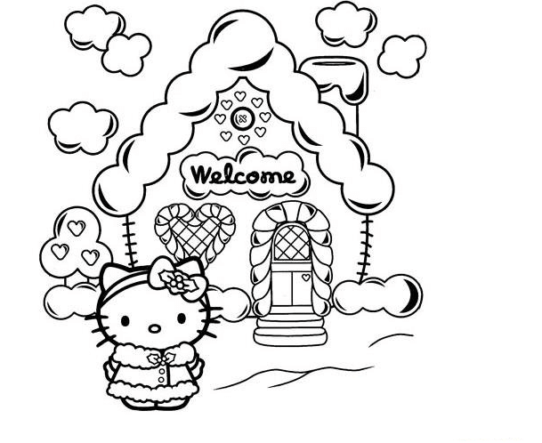 慶祝萬圣節(jié)的凱蒂貓<a href=http://www.inspiredelm.com/jianbihua/ target=_blank class=infotextkey>簡(jiǎn)筆畫</a>圖片欣賞