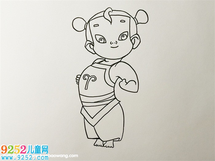 哪吒<a href=http://www.inspiredelm.com/jianbihua/ target=_blank class=infotextkey>簡筆畫</a>步驟