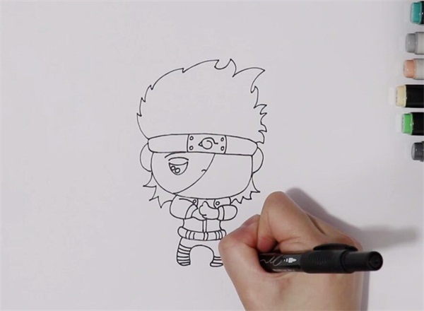 q版卡卡西<a href=http://www.inspiredelm.com/jianbihua/ target=_blank class=infotextkey>簡筆畫</a>
