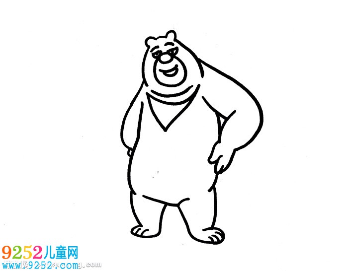 熊二怎么一步一步地畫
