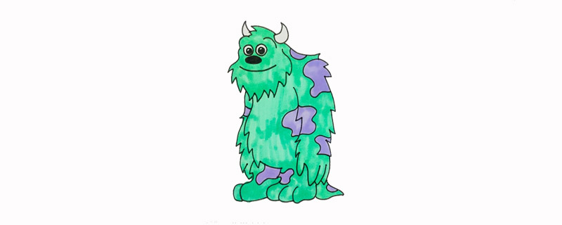 毛怪<a href=http://www.inspiredelm.com/jianbihua/ target=_blank class=infotextkey>簡筆畫</a>教程