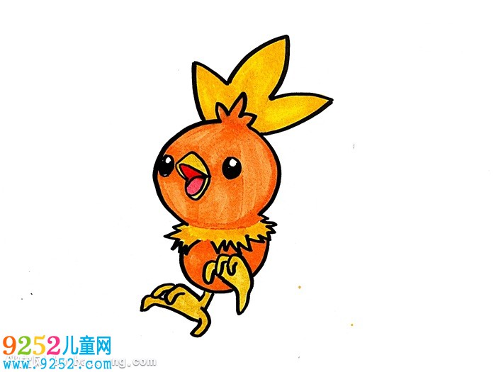 火稚雞怎么畫