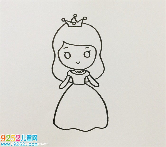 卡通畫人物可愛公主